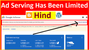 Ad serving has been limited