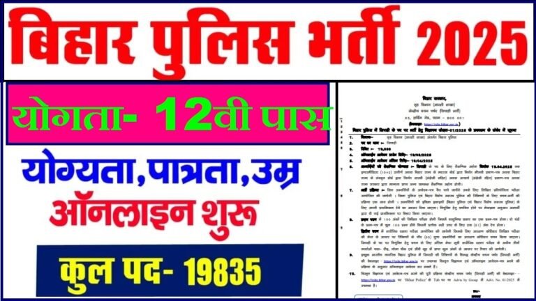 Bihar Police Constable Recruitment 2025