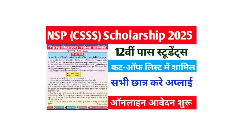 PM-USP CSSS Scholarship 2025