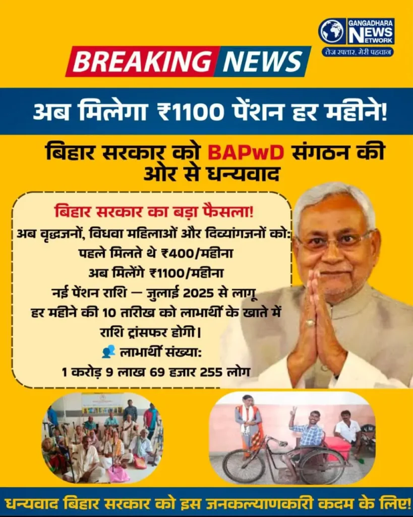 बिहार वृद्धा पेंशन योजना 2025