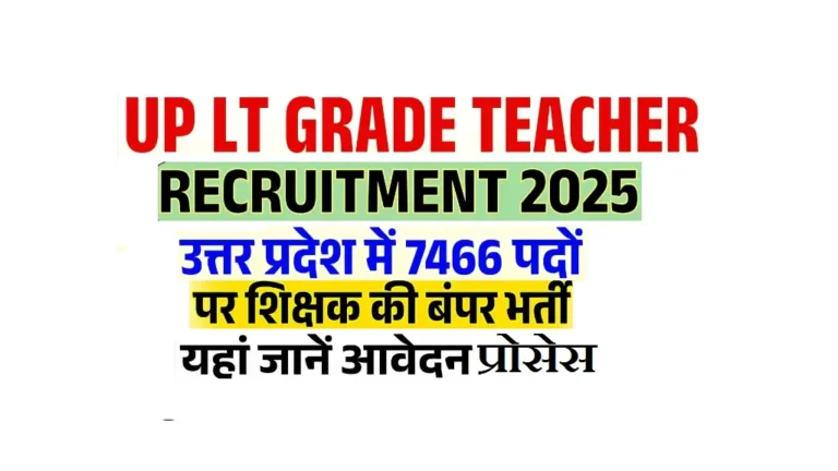 UP LT Grade Teacher Recruitment 2025