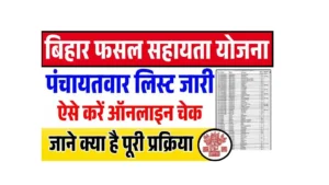 Bihar Fasal Sahayata Yojana Rabi 2024-25