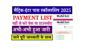 Bihar Inter Pass Scholarship List 2025