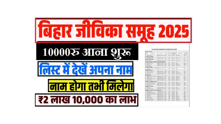 Jeevika 10000 Payment Status 2025
