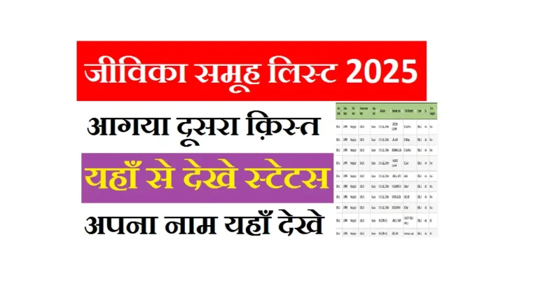Bihar Jeevika Samuh 2nd Payment List 2025