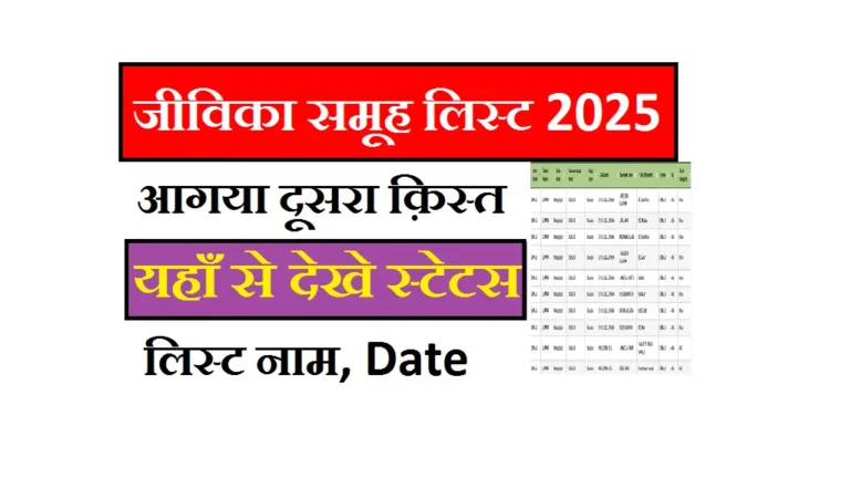 Bihar Jeevika Second Payment List 2025: दूसरी किस्त ₹10,000 पेमेंट स्टेटस ऐसे चेक करें Bihar Jeevika Second Payment List 2025