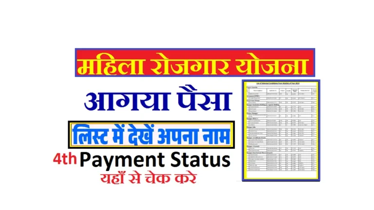 Mahila Rojgar Yojana Bihar 2025