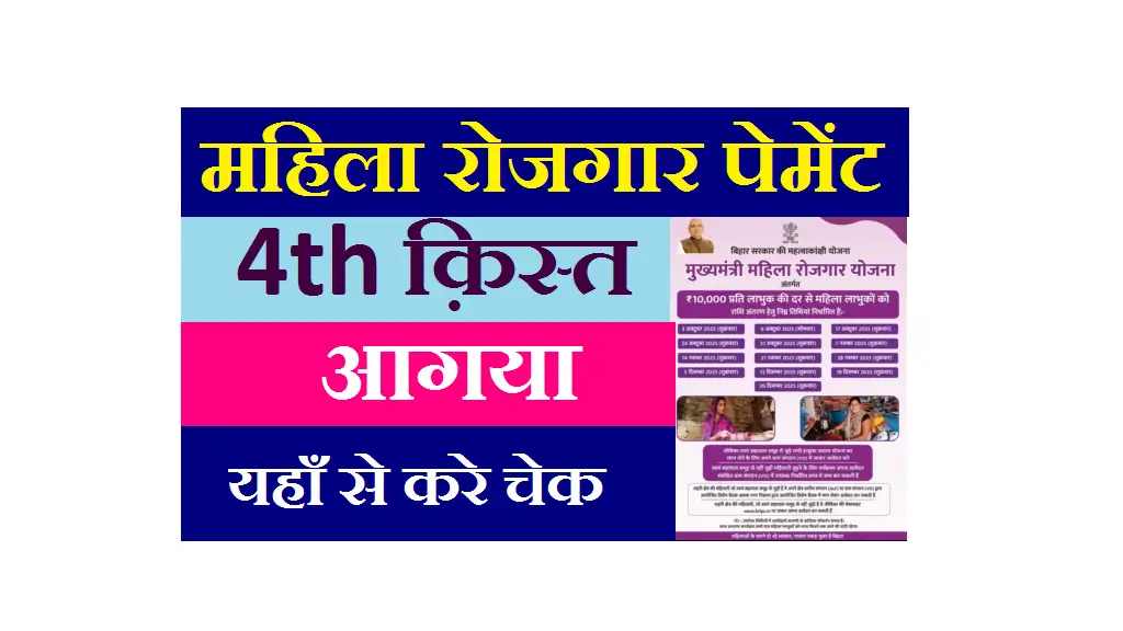 Mahila Rojgar Yojana Payment List Kaise Dekhe 2025