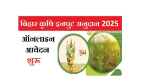 Bihar Krishi Input Anudan 2025 Online Apply