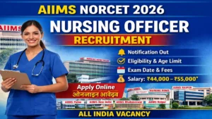AIIMS NORCET 10th Nursing Officer Recruitment 2026